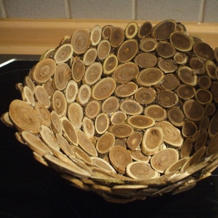 Holzschale basteln